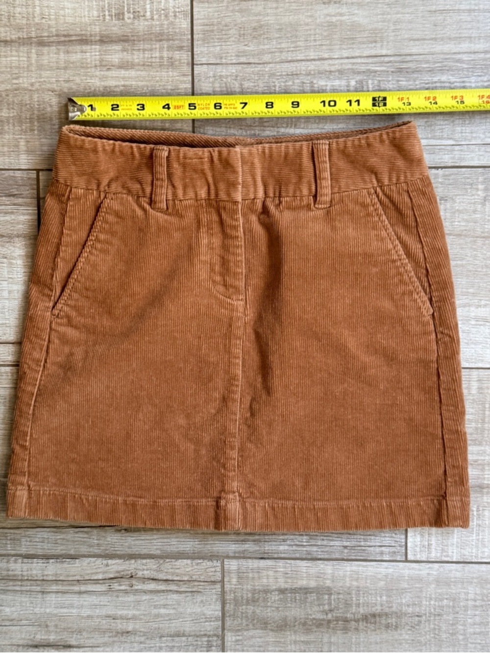 Vineyard Vines Camel Corduroy Mini Skirt 0 Retro 2018 Preppy Neutral - Picture 4 of 9